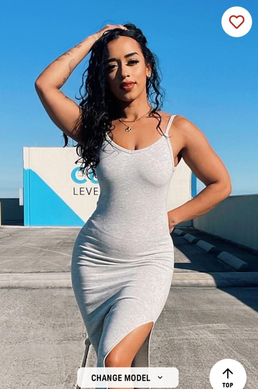 Fabletics Cloud Seamless Tank Midi Dress Size XS